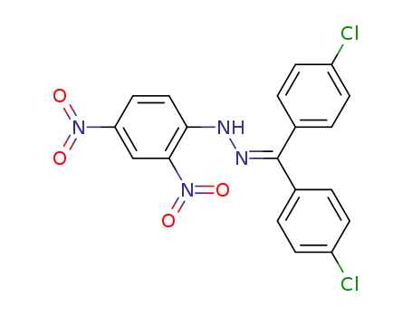 Molecular Structure of 2675-34-5 (4,4'-Dichlorobenzophenone (2,4-dinitrophenyl)hydrazone)