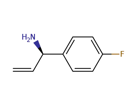 Molecular Structure of 688362-77-8 (Benzenemethanamine, alpha-ethenyl-4-fluoro-, (alphaR)- (9CI))