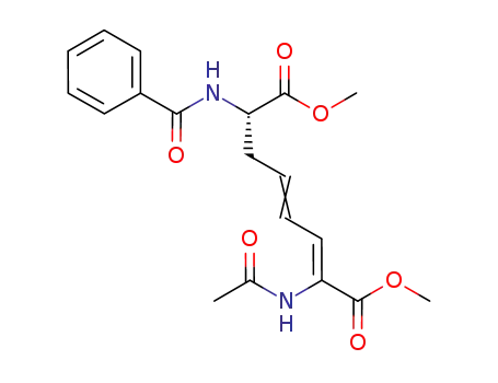 (2E,7S)-dimethyl 2-N-acetylamino-7-N-benzoyl-aminoocta-2,4-dienedioate