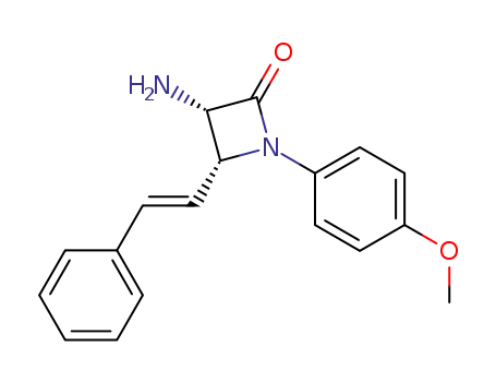 (3S,4R)-3-Amino-1-(4-methoxy-phenyl)-4-((E)-styryl)-azetidin-2-one