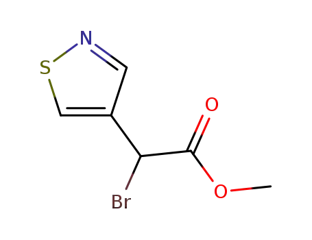 4-Isothiazoleacetic acid, a-bromo-, methyl ester