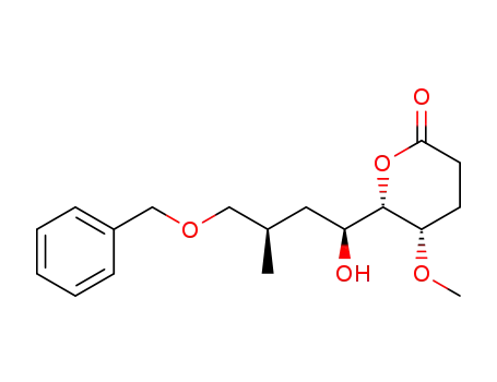 (5S,6S)-6-((1S,3R)-4-Benzyloxy-1-hydroxy-3-methyl-butyl)-5-methoxy-tetrahydro-pyran-2-one