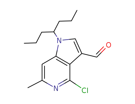 1H-Pyrrolo[3,2-c]pyridine-3-carboxaldehyde,
4-chloro-6-methyl-1-(1-propylbutyl)-
