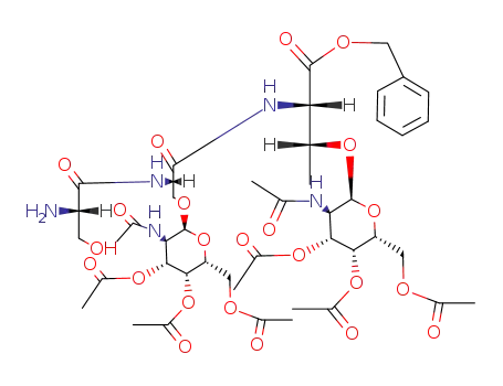 Molecular Structure of 129415-19-6 (C<sub>45</sub>H<sub>63</sub>N<sub>5</sub>O<sub>23</sub>)