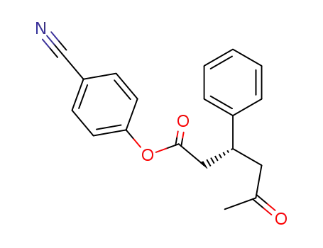 (3R)-p-cyanophenyl 5-oxo-3-phenylhexanoate