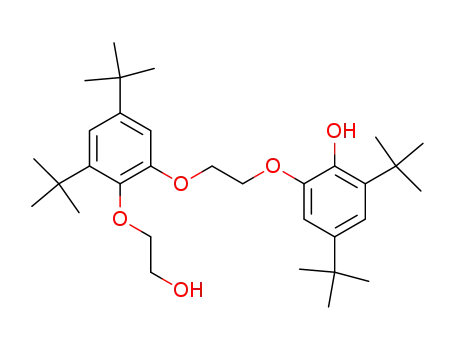Molecular Structure of 65659-43-0 (Phenol,
2-[2-[3,5-bis(1,1-dimethylethyl)-2-(2-hydroxyethoxy)phenoxy]ethoxy]-4,6-
bis(1,1-dimethylethyl)-)