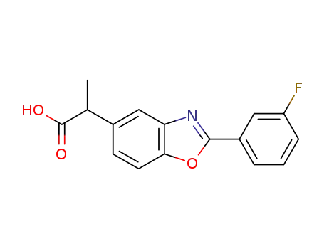 2-(3-Fluorophenyl)-alpha-methyl-5-benzoxazoleacetic acid