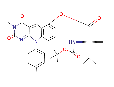6-<N-(tert-butoxycarbonyl)-L-valyloxy>-3-methyl-10-p-tolyl-5-deazaflavin