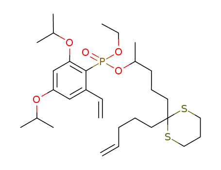 ethyl 2-[6-(1,3-dithiane)undec-10-enyl] (4,6-diisopropoxy-2-vinylphenyl)phosphonate