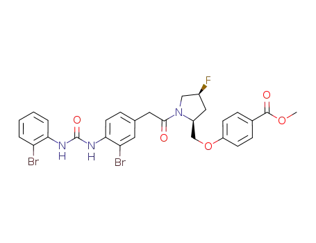 Molecular Structure of 317356-83-5 (C<sub>28</sub>H<sub>26</sub>Br<sub>2</sub>FN<sub>3</sub>O<sub>5</sub>)