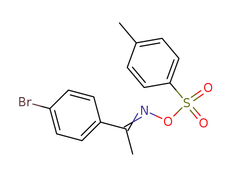 Molecular Structure of 593271-32-0 (Ethanone, 1-(4-bromophenyl)-, O-[(4-methylphenyl)sulfonyl]oxime)