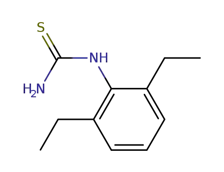 Molecular Structure of 25343-30-0 (2,6-DIETHYLPHENYLTHIOUREA)