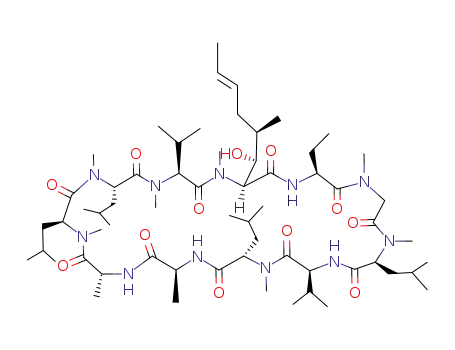 Molecular Structure of 83602-39-5 (Cyclosporin H)