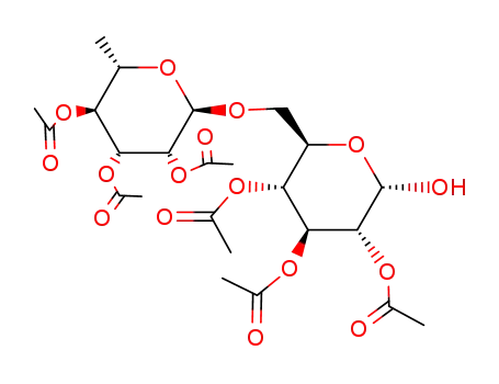 2,3,4-tri-O-acetyl-6-O-(2,3,4-tri-O-acetyl-α-L-rhamnopyranosyl)-α-D-glucopyranose