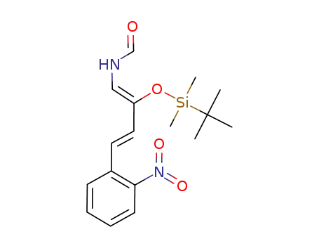 Molecular Structure of 929120-55-8 (Formamide,
N-[(1Z,3E)-2-[[(1,1-dimethylethyl)dimethylsilyl]oxy]-4-(2-nitrophenyl)-1,3-
butadien-1-yl]-)