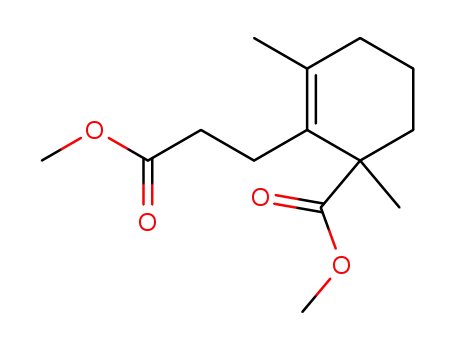 (1,3-Dimethyl-3-methoxycarbonyl-cyclohexen-<sup>(1)</sup>-yl)-propionsaeure-methylester