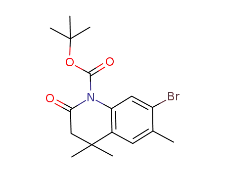 7-bromo-4,4,6-trimethyl-2-oxo-3,4-dihydro-2H-quinoline-1-carboxylic acid tert-butyl ester