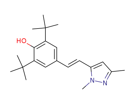 Phenol,
2,6-bis(1,1-dimethylethyl)-4-[2-(1,3-dimethyl-1H-pyrazol-5-yl)ethenyl]-