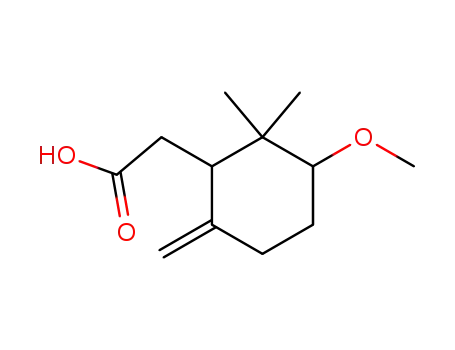 Molecular Structure of 343948-73-2 (acide methoxy-5 methylene-2 dimethyl-6,6 cyclohexane acetique)