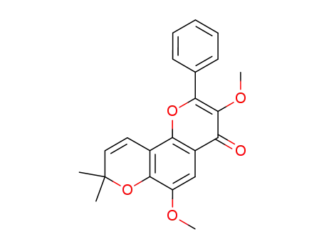 3,6-dimethoxy-6, 6-dimethyl-[2,3 : 7,8]-chromeneflavone