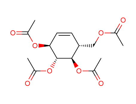 (1SR,2RS,3SR,6RS)-1,2,3-triacetoxy-6-(acetoxymethyl)cyclohex-4-ene