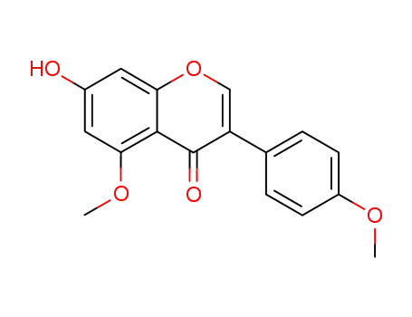 Molecular Structure of 68939-22-0 (4H-1-Benzopyran-4-one, 7-hydroxy-5-methoxy-3-(4-methoxyphenyl)-)
