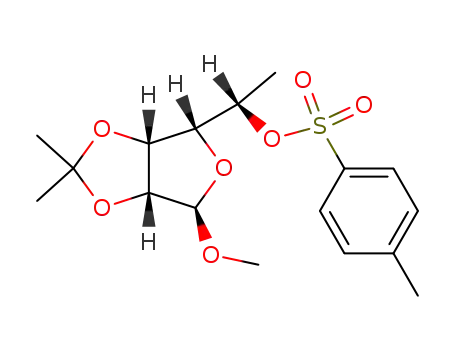 methyl-[<i>O</i><sup>2</sup>,<i>O</i><sup>3</sup>-isopropylidene-<i>O</i><sup>5</sup>-(toluene-4-sulfonyl)-α-L-rhamnofuranoside]