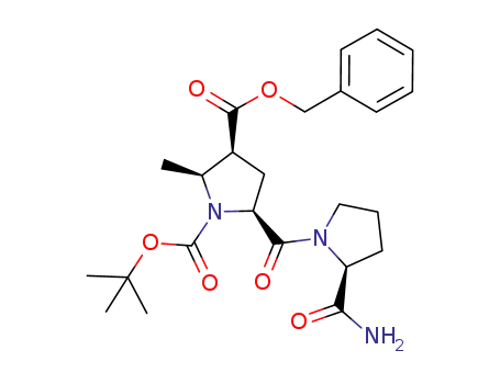 benzyl (2S,3S,5S)-5-{[(2S)-2-(aminocarbonyl)-1-pyrrolidinyl]carbonyl}-1-(tert-butoxycarbonyl)-2-methyl-3-pyrrolidinecarboxylate