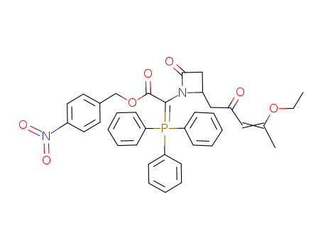 [2-((Z)-4-Ethoxy-2-oxo-pent-3-enyl)-4-oxo-azetidin-1-yl]-(triphenyl-λ<sup>5</sup>-phosphanylidene)-acetic acid 4-nitro-benzyl ester