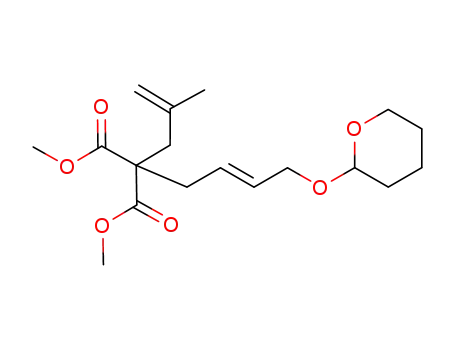dimethyl 2-(2-methylallyl)-2-[(2E)-4-(tetrahydropyran-2-yloxy)but-2-enyl]malonate