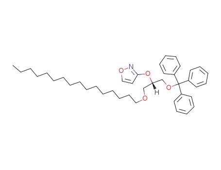 Molecular Structure of 115406-35-4 (3-((S)-1-Hexadecyloxymethyl-2-trityloxy-ethoxy)-isoxazole)