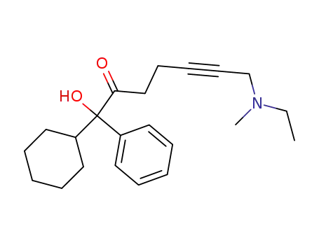 1-Cyclohexyl-1-hydroxy-1-phenyl-7-(N-methyl-N-ethylamino)hept-5-yn-2-one
