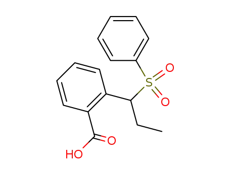 Molecular Structure of 446011-66-1 (o-[α-phenylsulfonyl-n-propyl]benzoic acid)