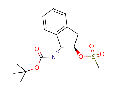 Carbamic acid,
[(1R,2R)-2,3-dihydro-2-[(methylsulfonyl)oxy]-1H-inden-1-yl]-,
1,1-dimethylethyl ester