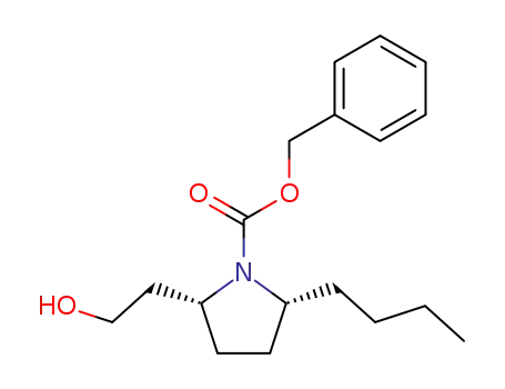 (2R,5R)-2-Butyl-5-(2-hydroxy-ethyl)-pyrrolidine-1-carboxylic acid benzyl ester