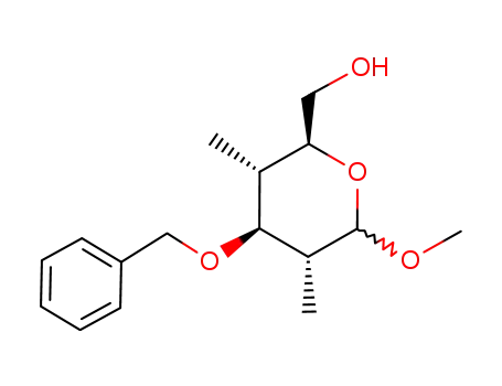 ((2S,3S,4S,5R)-4-Benzyloxy-6-methoxy-3,5-dimethyl-tetrahydro-pyran-2-yl)-methanol