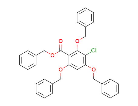 3-Chlor-O,O,O-tribenzyl-phloroglucincarbonsaeure-benzylester