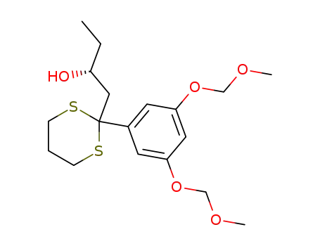 (R)-2-(3,5-Bis<methoxymethoxy>phenyl)-2-(2-hydroxybutyl)-1,3-dithiane
