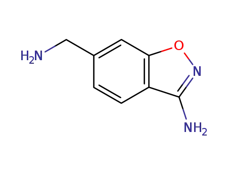 Molecular Structure of 368426-78-2 (3-Amino-1,2-benzisoxazole-6-methanamine)