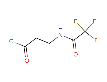 Molecular Structure of 87639-76-7 (Propanoyl chloride, 3-[(trifluoroacetyl)amino]-)