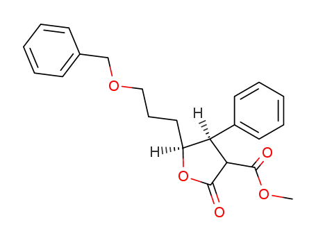 (4R,5S)-5-(3-Benzyloxy-propyl)-2-oxo-4-phenyl-tetrahydro-furan-3-carboxylic acid methyl ester