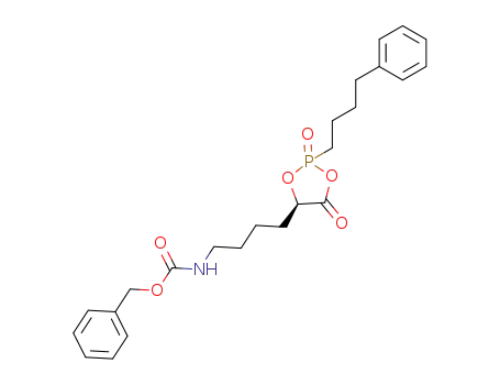 {4-[(R)-2,5-Dioxo-2-(4-phenyl-butyl)-2λ<sup>5</sup>-[1,3,2]dioxaphospholan-4-yl]-butyl}-carbamic acid benzyl ester