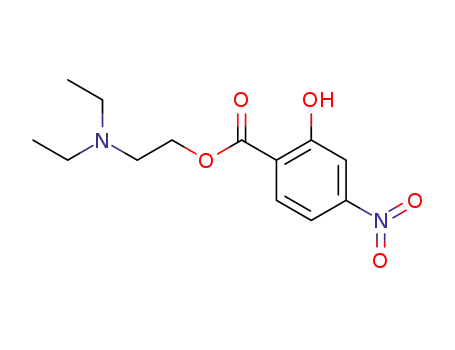 2-hydroxy-4-nitro-benzoic acid-(2-diethylamino-ethyl ester)