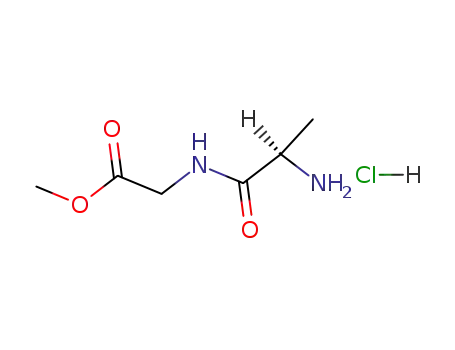 Molecular Structure of 78551-49-2 (methyl 2-(2-aminopropanoylamino)acetate)