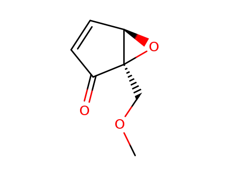 Molecular Structure of 112698-65-4 (6-Oxabicyclo[3.1.0]hex-3-en-2-one, 1-(methoxymethyl)-)