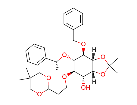 <5(R)>-L-4-O-benzyl-2,3-O-isopropylidene-6-O-<2-(5,5-dimethyl-1,3-dioxan-2-yl)ethyl>-5-O-(phenylethyl)-myo-inositol