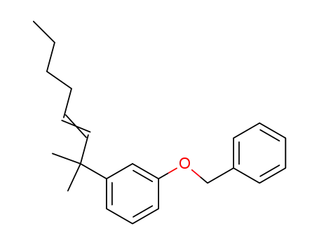 Benzene, 1-(1,1-dimethyl-2-heptenyl)-3-(phenylmethoxy)-