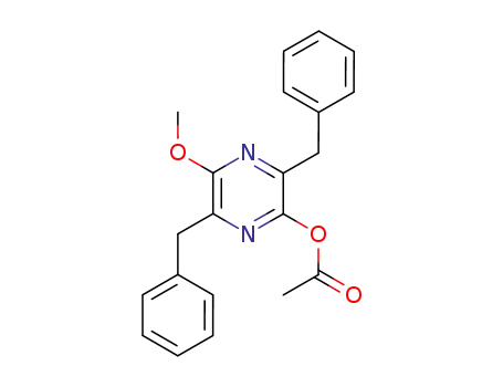2-acetoxy-3,6-dibenzyl-5-methoxypyrazine