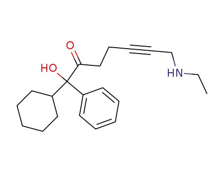 1-cyclohexyl-1-phenyl-1-hydroxy-7-ethylaminohept-5-yn-2-one