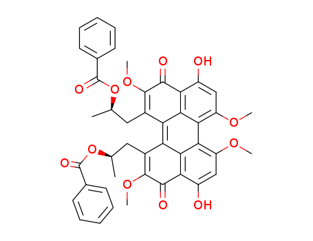 3,10-Perylenedione,1,12-bis[2-(benzoyloxy)propyl]-4,9-dihydroxy-2,6,7,11-tetramethoxy-,stereoisomer